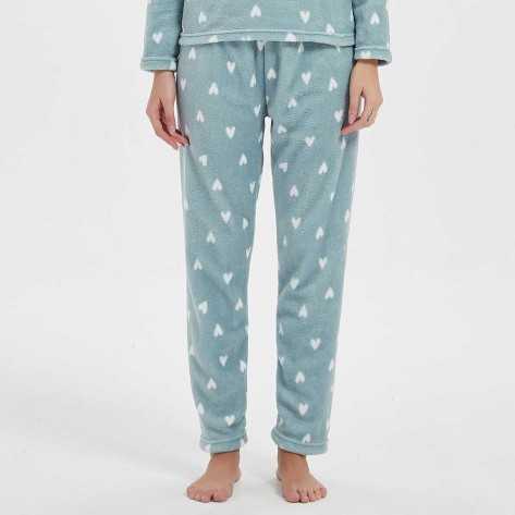 Pijama coral Olga verde tiffany ropa-de-estar-por-casa