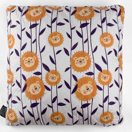 Cojín cuadrante Ilse naranja 55x55 - Funda + Relleno cojines-decorativos-estampados