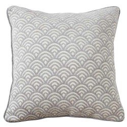 Cojín cuadrante jacquard chenilla Sol perla 45x45 - funda + relleno cojines-decorativos-estampados