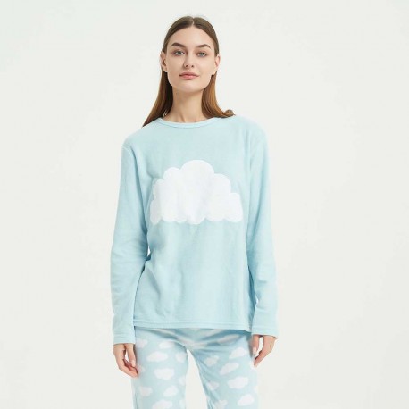 Pijama polar Nube celeste ropa-de-estar-por-casa