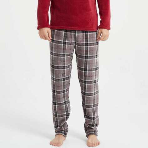 Pijama coral hombre Cuadro Victor marengo pijamas-hombre