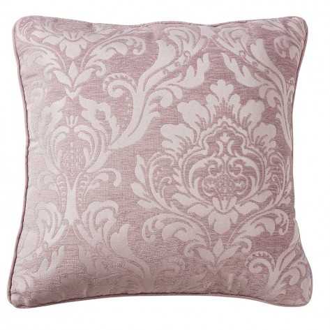 Cojín jacquard chenilla Ornamental malva 45x45 - Funda + Relleno cojines-decorativos-estampados