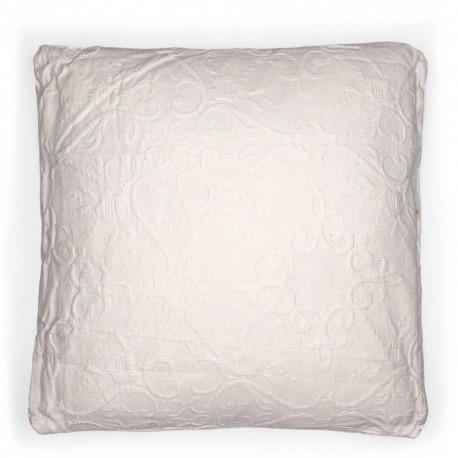 Cojín cuadrante Pique Moschato blanco 55x55 - funda + relleno cojines-decorativos-estampados