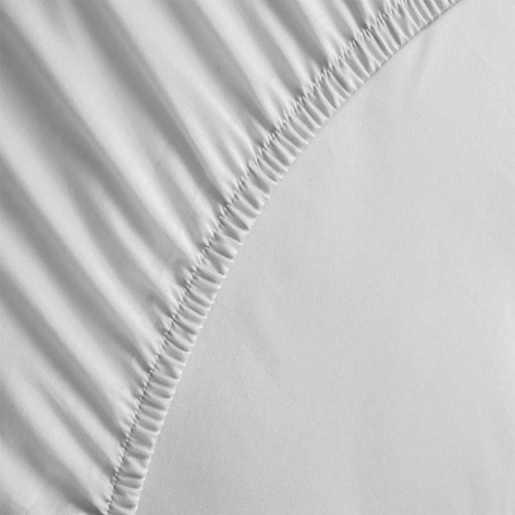 Sábana bajera algodón percal blanco cama-90