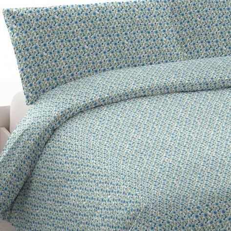 Funda nórdica algodón Irene azul cama-90