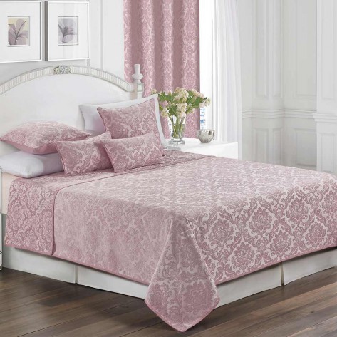 Colcha fina jacquard chenilla Ornamental malva colcha-jacquard