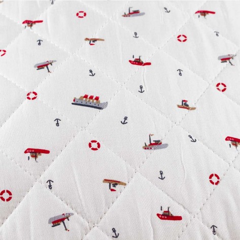 Colcha bouti Little Ships cama-90