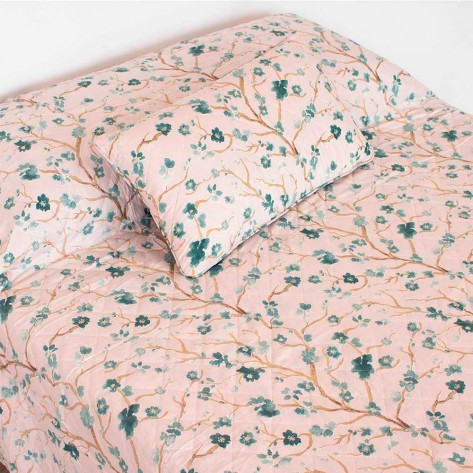 Colcha bouti Samanta verde tiffany cama-90