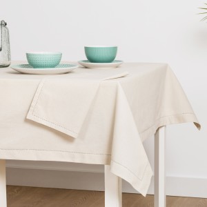 Mantel algodón orgánico beige 2