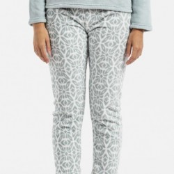 Pijama coral Agatha verde tiffany pijamas-de-invierno-de-mujer