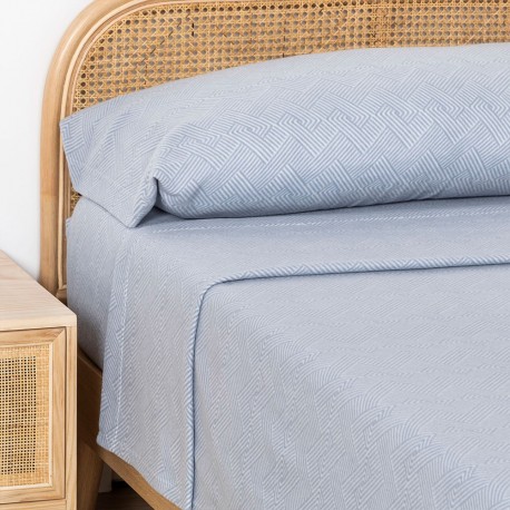 Juego de sábanas pirineo Oscar indigo cama-90