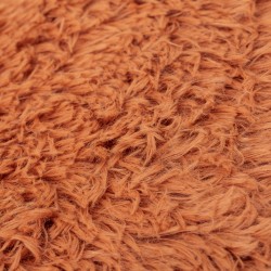 Cojín cuadrante pelo sherpa mandarina 45x45 cojines-decorativos-lisos