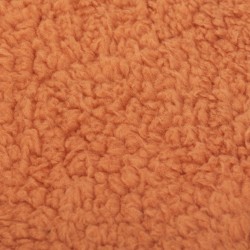 Cojín cuadrante pelo sherpa mandarina 45x45 cojines-decorativos-lisos