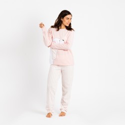 Pijama polar Oso polar rosa ropa-de-estar-por-casa