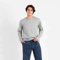 Pijama hombre franela Klaus perla ropa-de-estar-por-casa