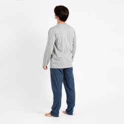 Pijama hombre franela Klaus perla ropa-de-estar-por-casa