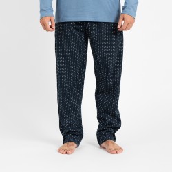 Pijama hombre franela Diamante indigo ropa-de-estar-por-casa