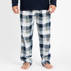 Pijama hombre franela Amsterdam azul marino hombre