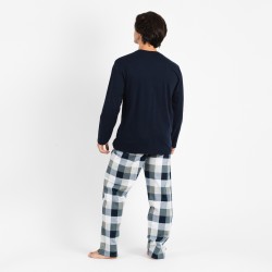 Pijama hombre franela Amsterdam azul marino hombre