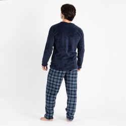Pijama coral hombre Combe azul marino hombre