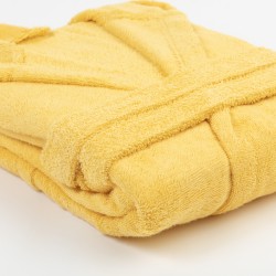 Albornoz capucha amarillo 450gr Unisex albornoces