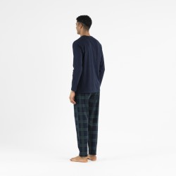 Pijama hombre franela Pinche azul marino hombre