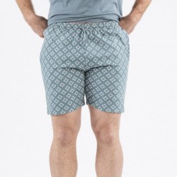 Pijama corto algodón hombre Checo verde pijamas-cortos-hombre