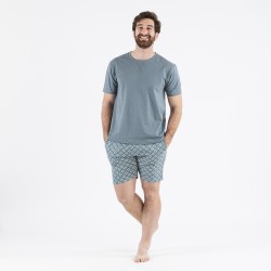 Pijama corto algodón hombre Checo verde pijamas-cortos-hombre