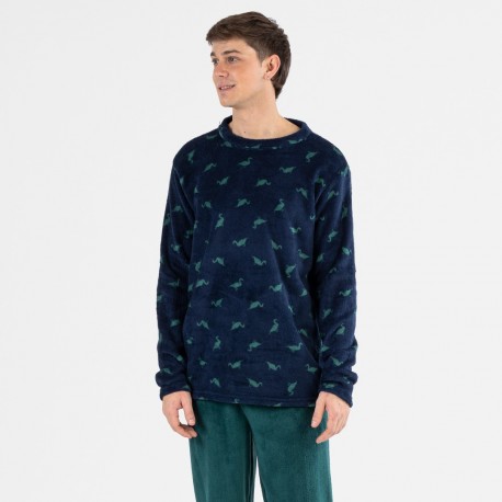 Pijama coral hombre Donald verde hombre