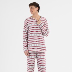 Pijama coral hombre Filipo rojo hombre