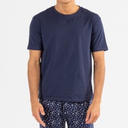 Pijama hombre manga corta Yelco azul marino pijama-manga-corta