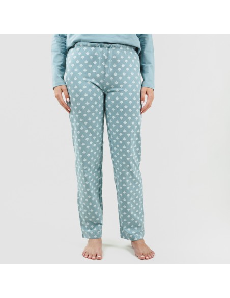 Pijama largo algodón Summer indigo pijama-largo-algodon