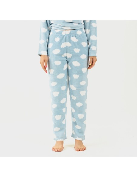 Pijama coral Nube celeste pijamas-de-invierno-de-mujer