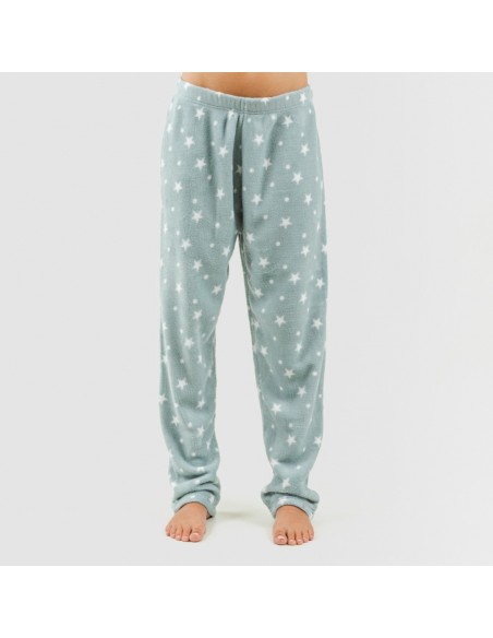 Pijama coral Cosmo verde tiffany pijama-coralina