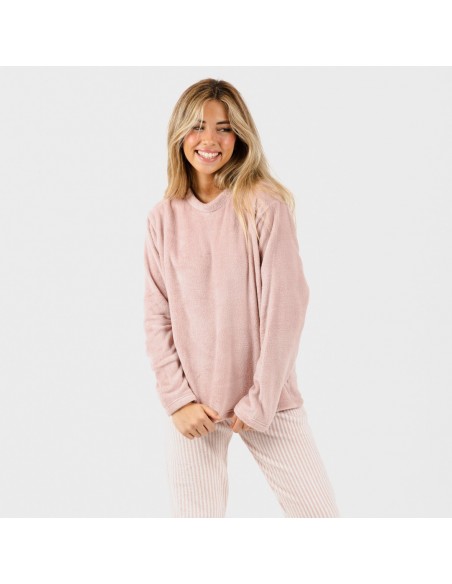 Pijama coral Raya Paloma rosa pijama-coralina