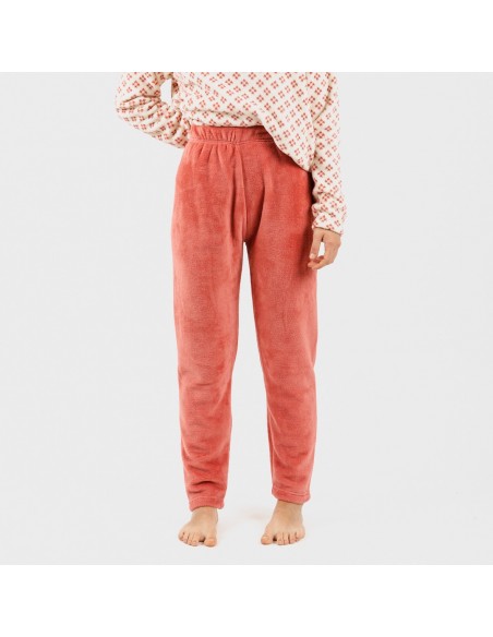 Pijama coral Penelope marsala pijama-coralina