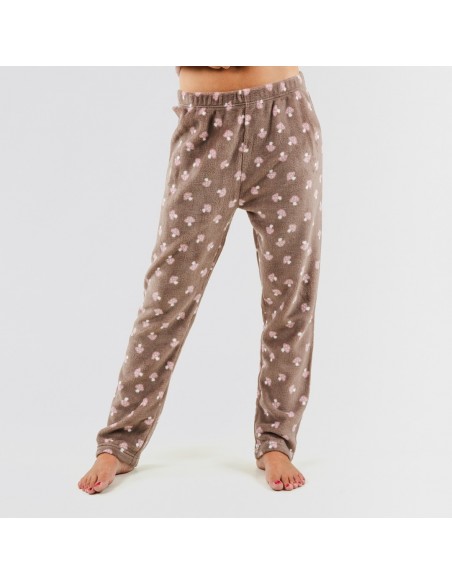 Pijama coral Ellen malvarosa pijama-coralina