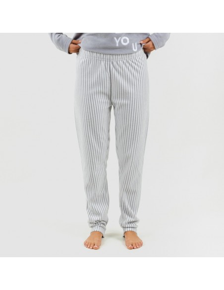 Pijama polar Emiro gris medio pijama-polar