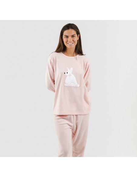 Pijama polar Midas rosa pijama-polar