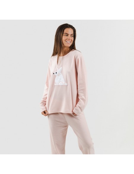 Pijama polar Midas rosa pijama-polar