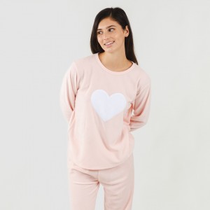 Pijama polar Praga rosa