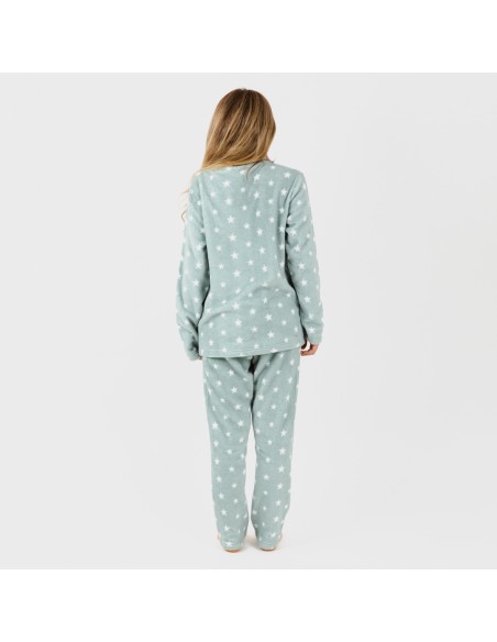 Pijama coral Vitalidad verde tiffany pijama-coralina