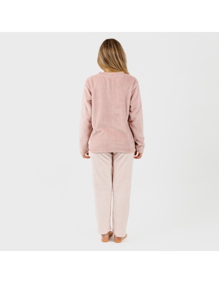 Pijama coral Raya Paloma rosa pijama-coralina