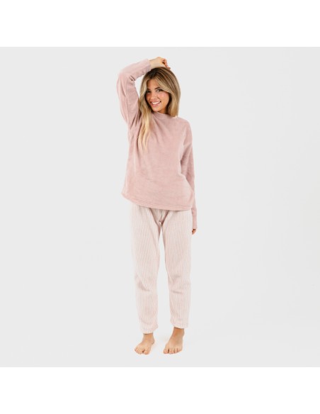 Pijama coral Raya Paloma rosa pijama-coralina