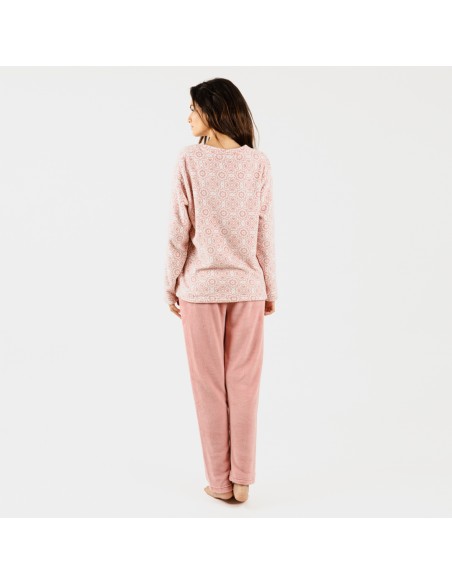 Pijama coral Capri malva rosa pijama-coralina