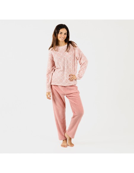 Pijama coral Capri malva rosa pijama-coralina