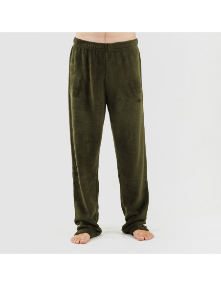 Pijama coral hombre Camilo verde caceria pijama-coralina