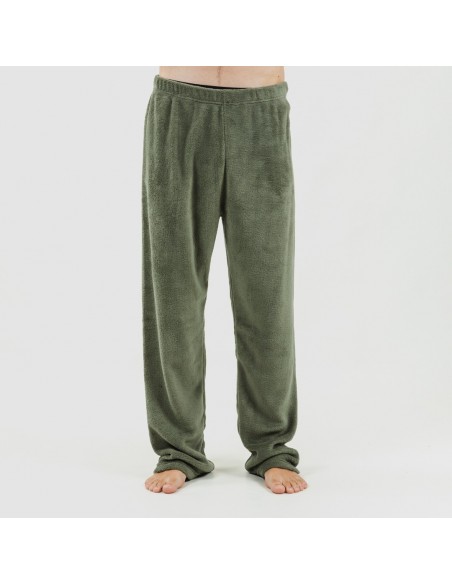 Pijama coral hombre Vaduz verde caceria pijama-coralina