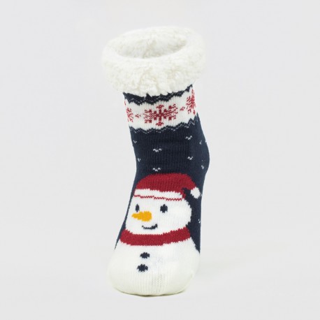 Calcetines Snowy azul marino calcetines-unisex