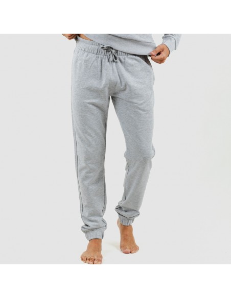 Conjunto deportivo largo algodón hombre gris mezcliyado ropa-deporte-hombre